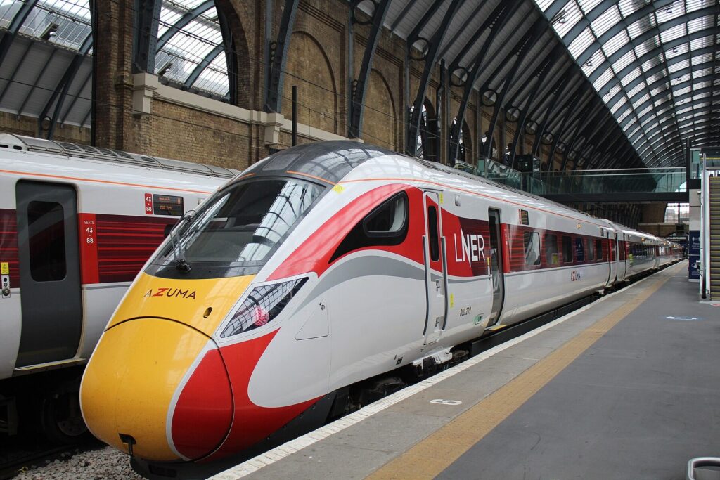 An LNER Azuma at London King's Cross