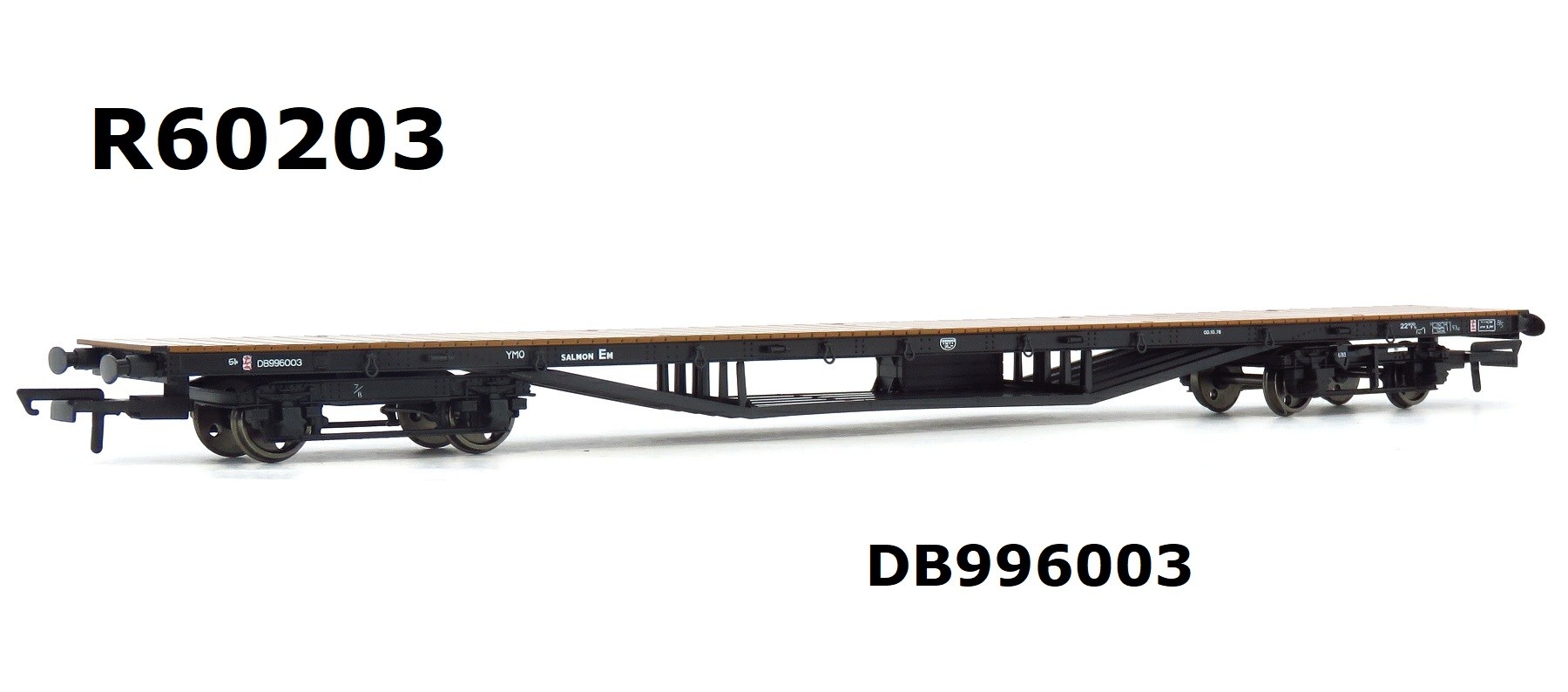 Hornby R60203. YMO 'Salmon' Bogie Wagon| DB996003| In BR Grey Livery