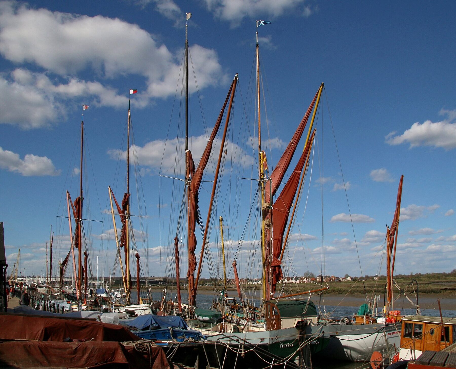 Thames sailing barges at Maldon